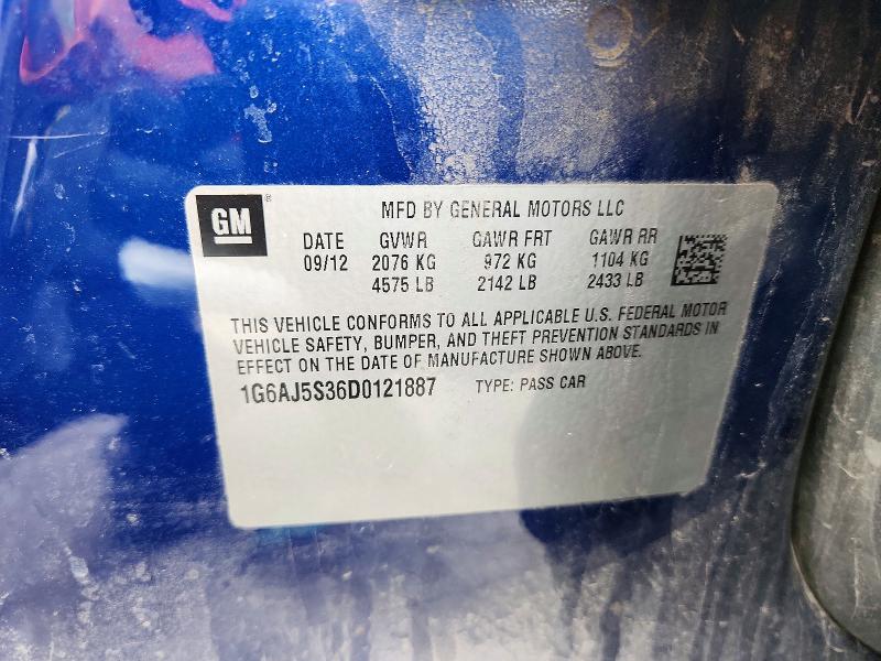 Продаж на аукціоні авто 2013 Cadillac Ats, vin: 1G6AJ5S36D0121887, номер лоту: 51775236