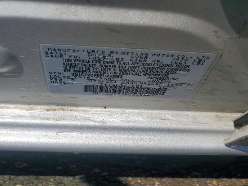 Продажа на аукционе авто 2014 Nissan Versa Note, vin: 3N1CE2CP9EL350663, номер лота: 53906786