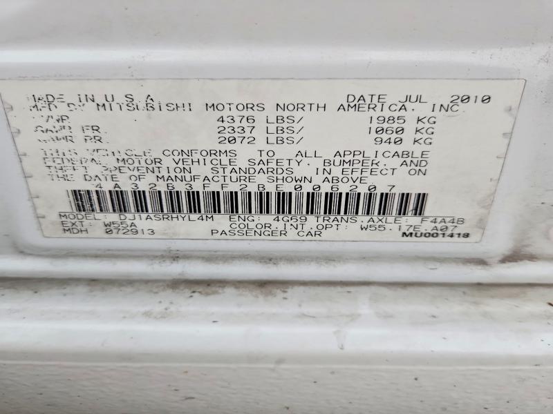 Продаж на аукціоні авто 2011 Mitsubishi Galant, vin: 4A32B3FF2BE006207, номер лоту: 53066026