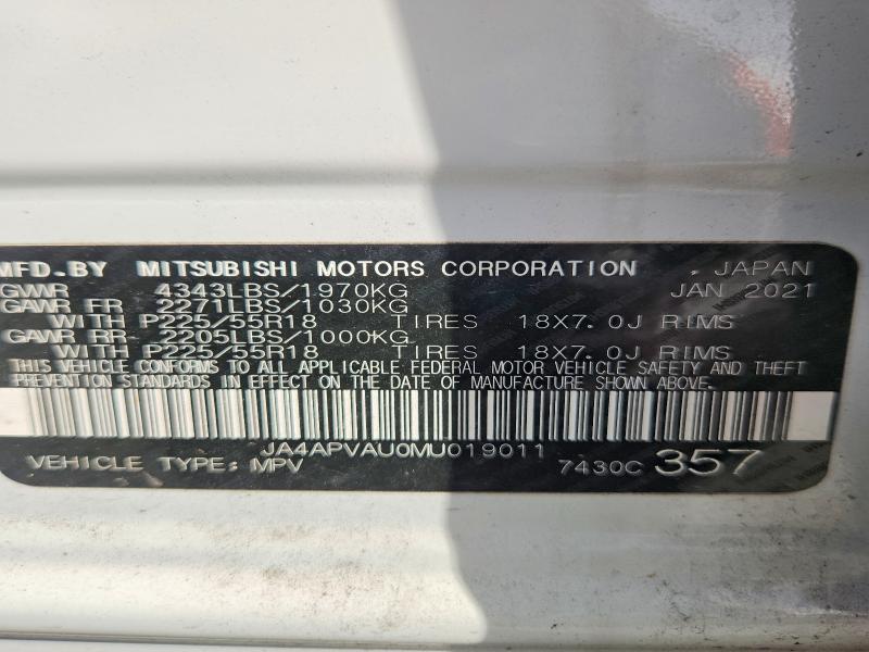 Aukcja sprzedaży 2021 Mitsubishi Outlander Sport, vin: JA4APVAU0MU019011, numer aukcji: 54998676