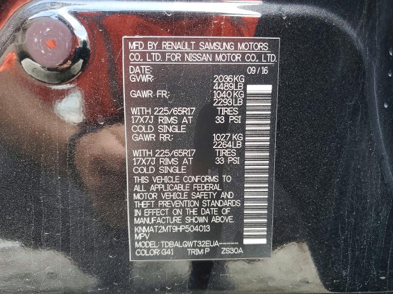 Продаж на аукціоні авто 2017 Nissan Rogue, vin: KNMAT2MT9HP504013, номер лоту: 54261456
