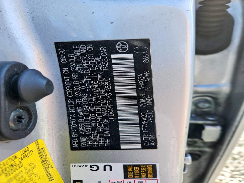 Aukcja sprzedaży 2021 Toyota Prius Prime, vin: JTDKAMFP7M3165890, numer aukcji: 53323136