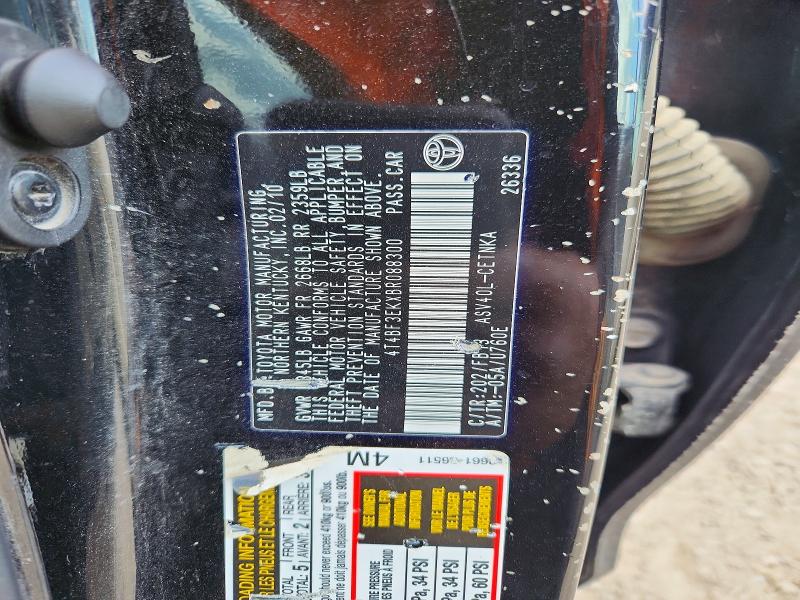 51989756 :رقم المزاد ، 4T4BF3EKXBR088300 vin ، 2011 Toyota Camry مزاد بيع
