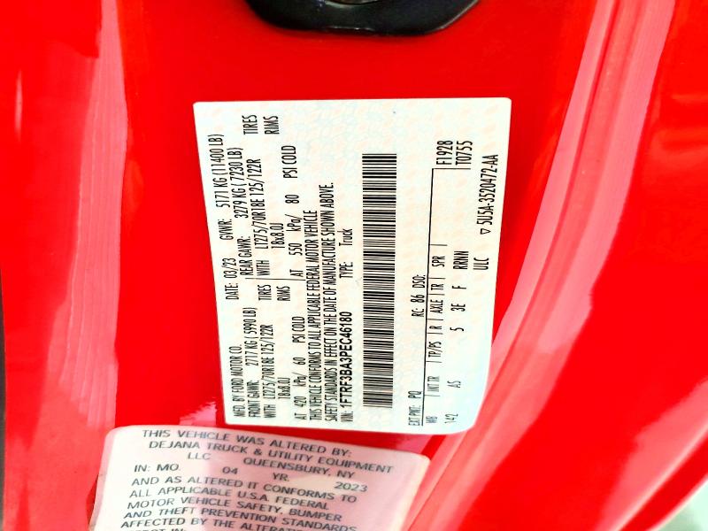 Продаж на аукціоні авто 2023 Ford F350, vin: 1FTRF3BA3PEC46180, номер лоту: 54659416
