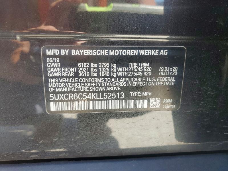 Aukcja sprzedaży 2019 Bmw X5, vin: 5UXCR6C54KLL52513, numer aukcji: 51910426