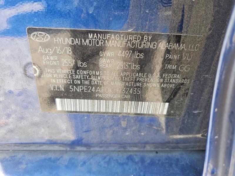 Aukcja sprzedaży 2019 Hyundai Sonata, vin: 5NPE24AF0KH732435, numer aukcji: 53790226