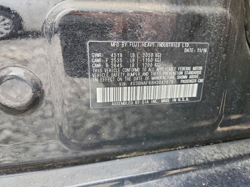 52466986 :رقم المزاد ، 4S3BNAF68H3042079 vin ، 2017 Subaru Legacy مزاد بيع