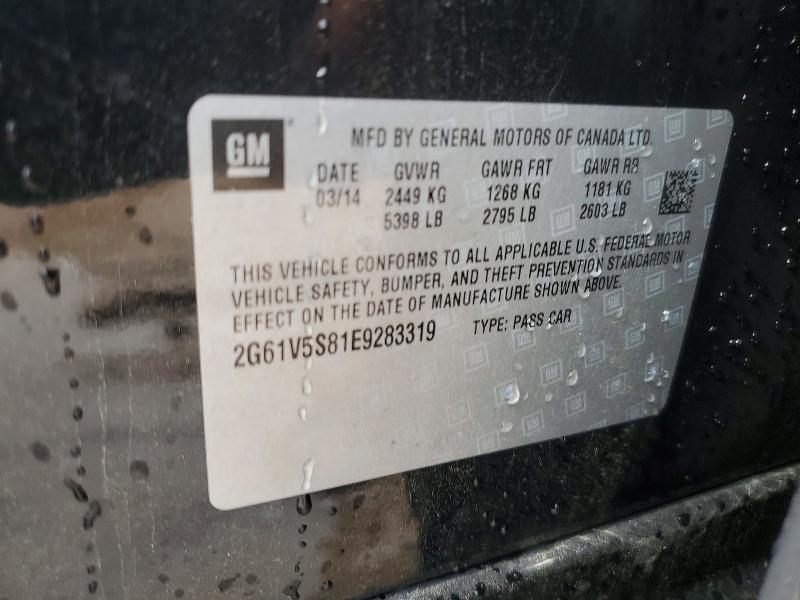 54694596 :رقم المزاد ، 2G61V5S81E9283319 vin ، 2014 Cadillac Xts مزاد بيع