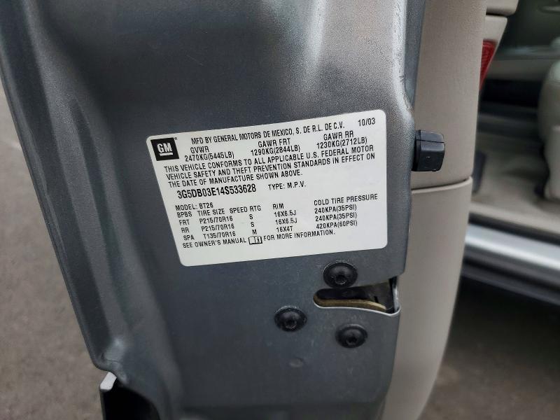 Продаж на аукціоні авто 2004 Buick Rendezvous, vin: 3G5DB03E14S533628, номер лоту: 52530046