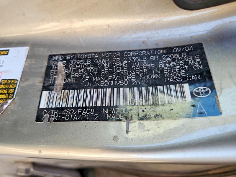 55060486 :رقم المزاد ، JTDKB20U950128391 vin ، 2005 Toyota Prius مزاد بيع
