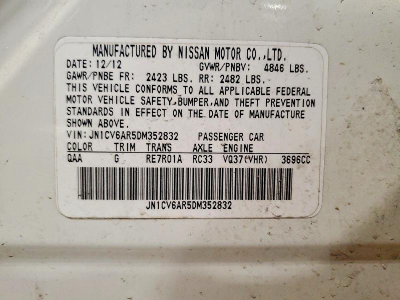 Продажа на аукционе авто 2013 Infiniti G37 Sedan, vin: JN1CV6AR5DM352832, номер лота: 52006396