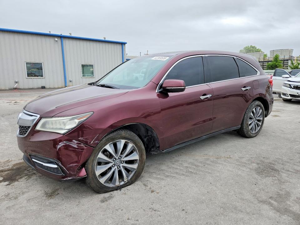 52369536 :رقم المزاد ، 5FRYD3H69GB009324 vin ، 2016 Acura Mdx مزاد بيع