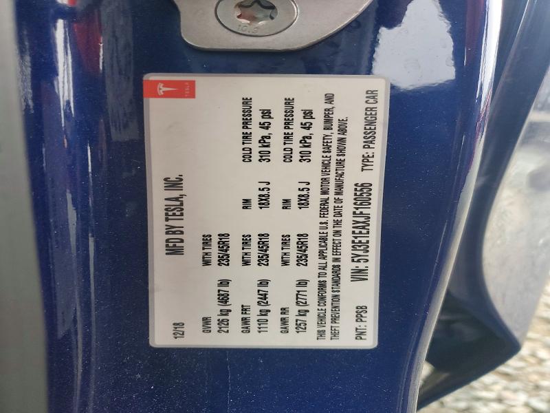 Aukcja sprzedaży 2018 Tesla Model 3, vin: 5YJ3E1EAXJF160556, numer aukcji: 52907326