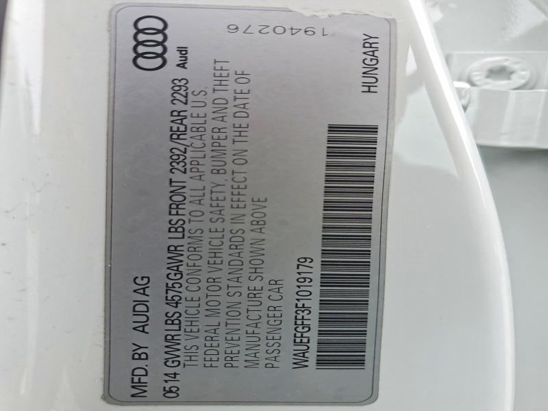 Продаж на аукціоні авто 2015 Audi A3, vin: WAUEFGFF3F1019179, номер лоту: 54448796