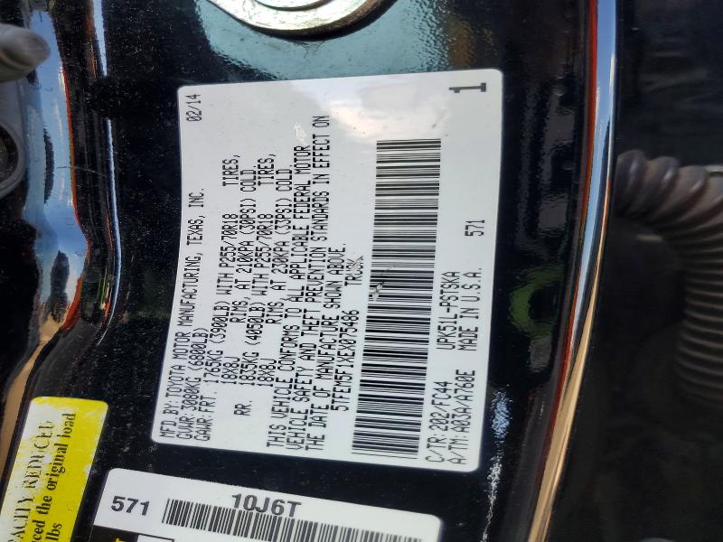 Aukcja sprzedaży 2014 Toyota Tundra, vin: 5TFEM5F1XEX075486, numer aukcji: 53372196