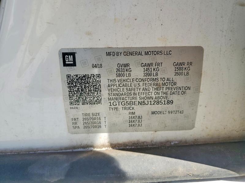 Продаж на аукціоні авто 2018 Gmc Canyon, vin: 1GTG5BEN5J1285189, номер лоту: 53000936