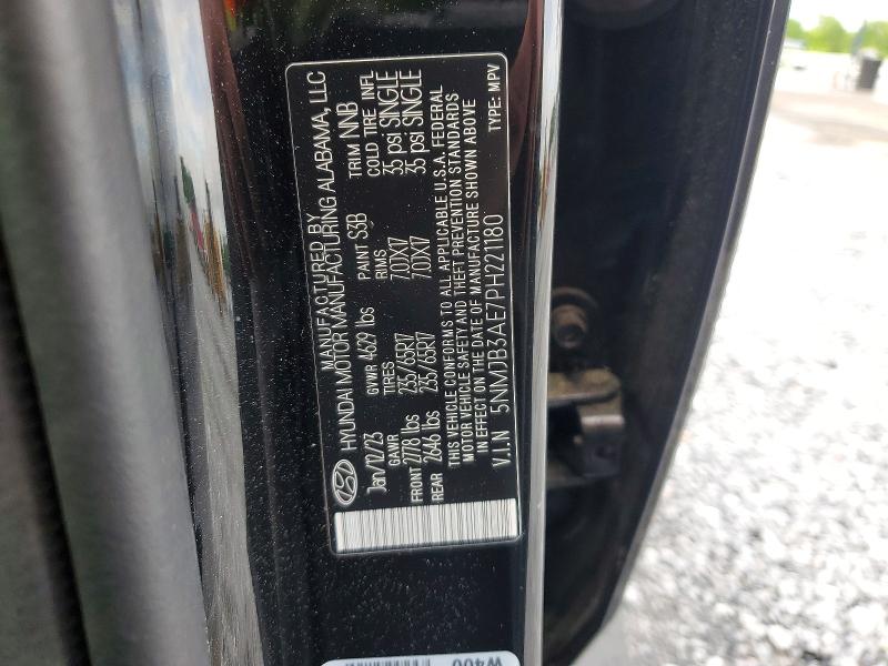 Aukcja sprzedaży 2023 Hyundai Tucson, vin: 5NMJB3AE7PH221180, numer aukcji: 54426086