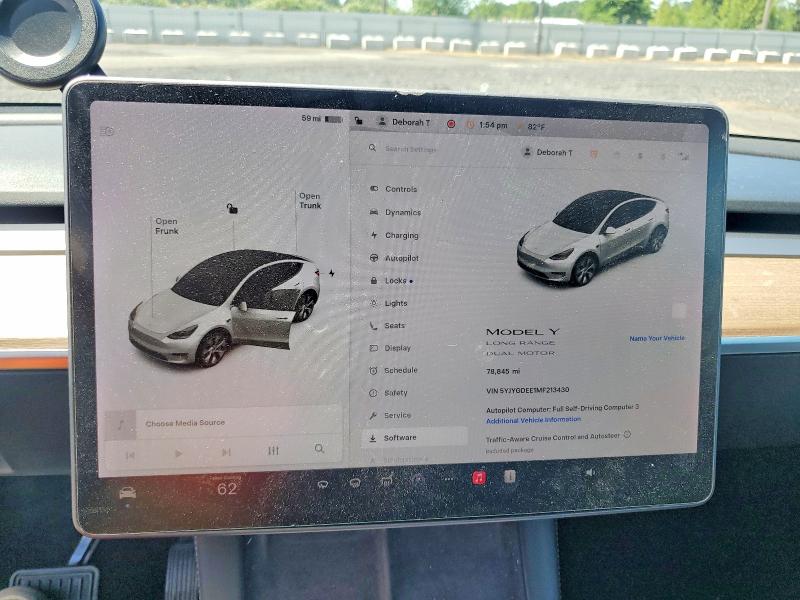 Aukcja sprzedaży 2021 Tesla Model Y, vin: 5YJYGDEE1MF213430, numer aukcji: 55028566
