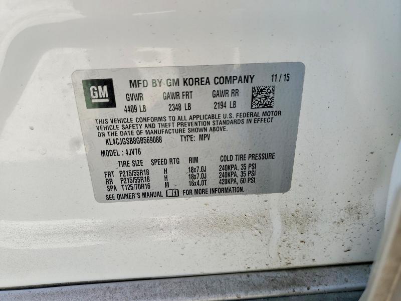 Продаж на аукціоні авто 2019 Buick Encore Fwd, vin: KL4CJGSB8GB569088, номер лоту: 53742116