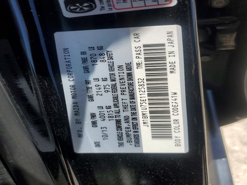 Aukcja sprzedaży 2014 Mazda 3, vin: JM1BM1U75E1125832, numer aukcji: 52376286