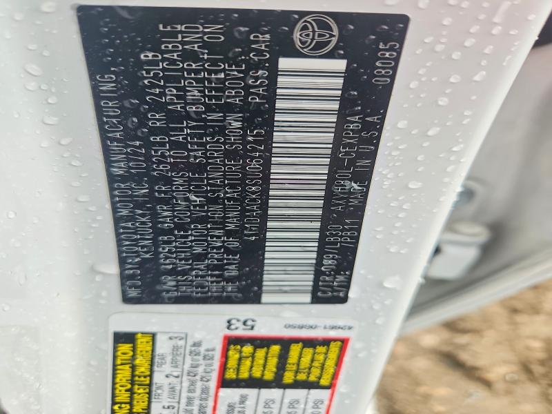 2025 Toyota Camry მანქანა იყიდება აუქციონზე, vin: 4T1DAACK8SU064215, აუქციონის ნომერი: 54488436