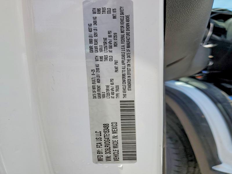 Aukcja sprzedaży 2026 Ram Promaster 2500, vin: 3C6LRVDG4TE153488, numer aukcji: 54468006