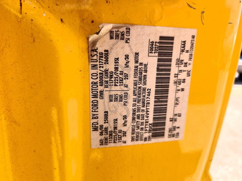 Продажа на аукционе авто 2000 Ford Ranger, vin: 1FTYR14V9YTB17462, номер лота: 55585616