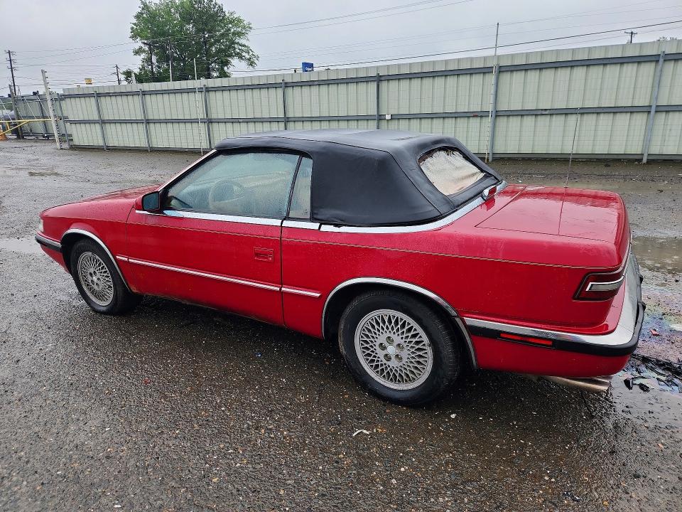 52317636 :رقم المزاد ، ZC2FP1103KB200608 vin ، 1989 Chrysler Tc مزاد بيع
