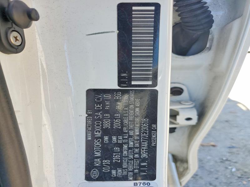 Продажа на аукционе авто 2018 Kia Forte, vin: 3KPFK4A77JE230618, номер лота: 52104366