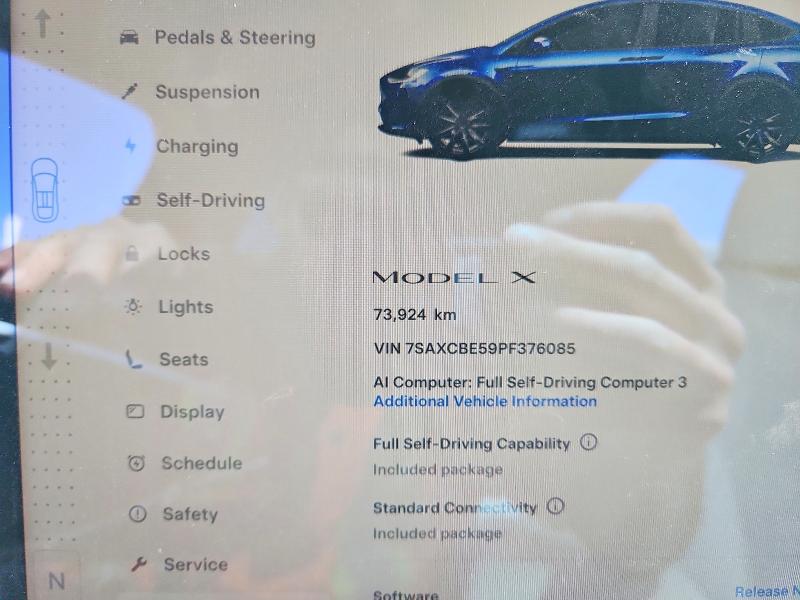 Продажа на аукционе авто 2023 Tesla Model X, vin: 7SAXCBE59PF376085, номер лота: 52659066
