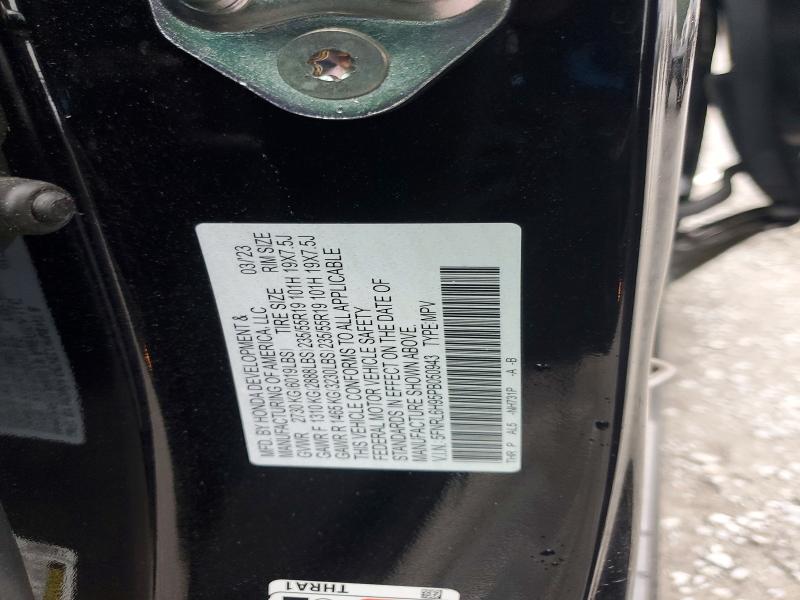 53807406 :رقم المزاد ، 5FNRL6H95PB050943 vin ، 2023 Honda Odyssey مزاد بيع