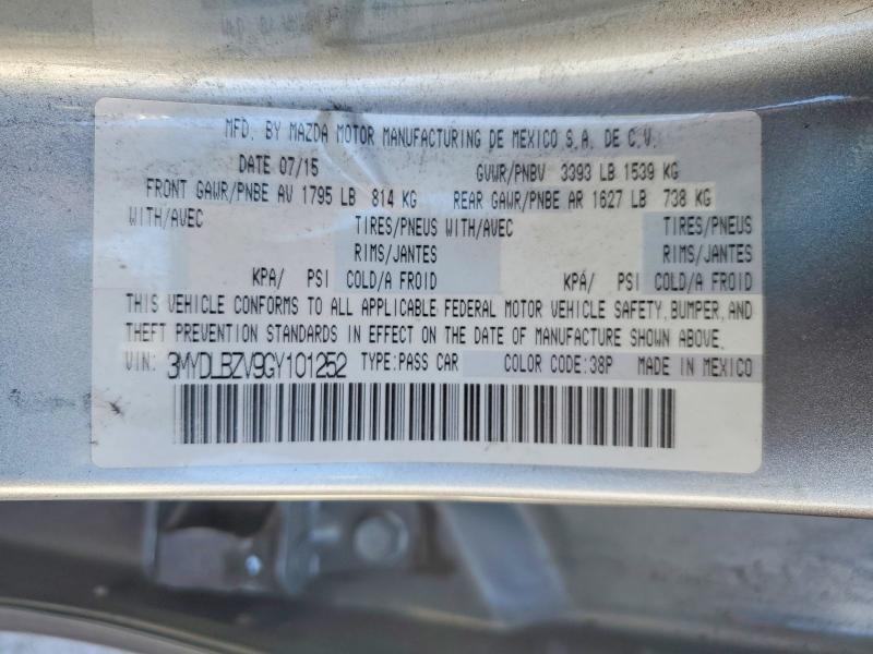 Продаж на аукціоні авто 2016 Scion Ia, vin: 3MYDLBZV9GY101252, номер лоту: 53777986