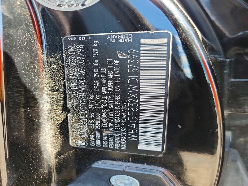 Продажа на аукционе авто 1998 Bmw 740, vin: WBAGF832XWDL57399, номер лота: 53971816