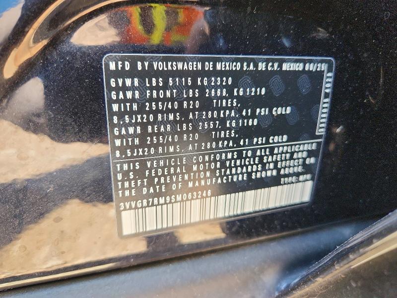 Продаж на аукціоні авто 2025 Volkswagen Tiguan, vin: 3VVGR7RM9SM063246, номер лоту: 54211116