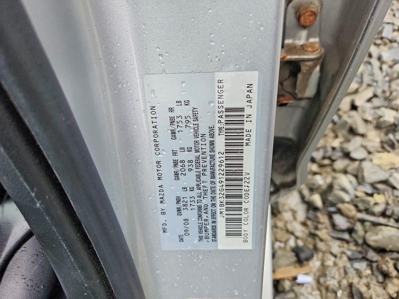 Продаж на аукціоні авто 2009 Mazda 3, vin: JM1BK32G491229612, номер лоту: 54489006