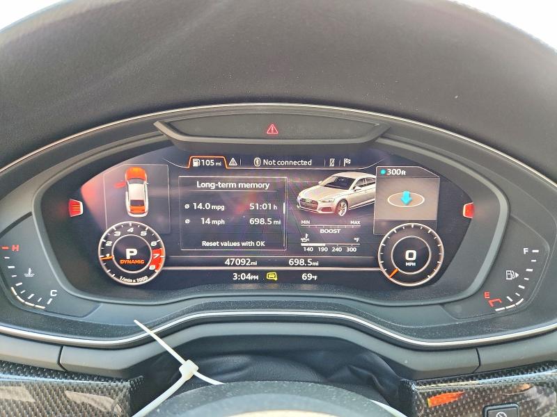 2018 Audi S5 მანქანა იყიდება აუქციონზე, vin: WAUB4CF55JA092409, აუქციონის ნომერი: 51828536
