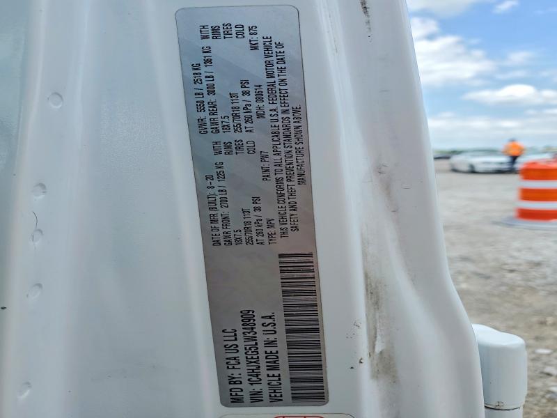 2020 Jeep Wrangler Unlimited მანქანა იყიდება აუქციონზე, vin: 1C4HJXEG5LW348909, აუქციონის ნომერი: 52237456