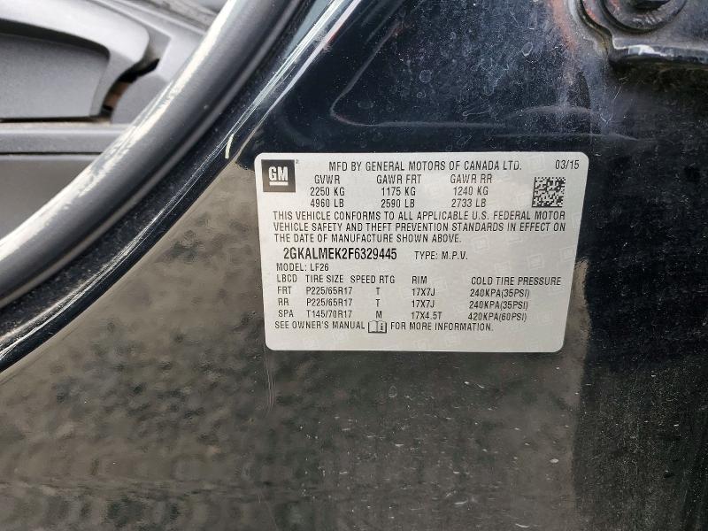 Продаж на аукціоні авто 2015 Gmc Terrain, vin: 2GKALMEK2F6329445, номер лоту: 52949166