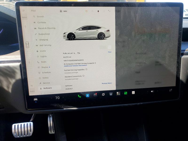 Продаж на аукціоні авто 2021 Tesla Model S, vin: 5YJSA1E50MF440212, номер лоту: 53796176