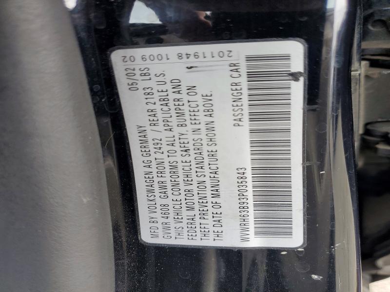Aukcja sprzedaży 2003 Volkswagen Passat, vin: WVWRH63B93P035843, numer aukcji: 55103106
