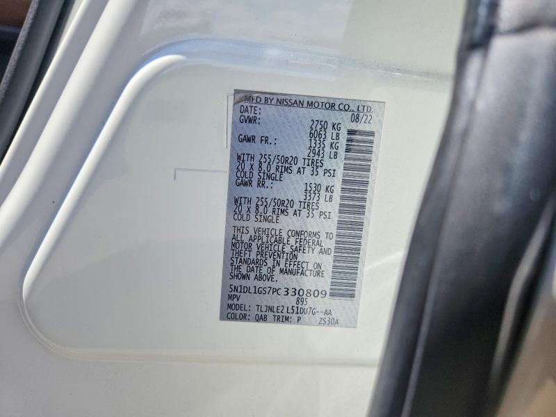Auction sale of the 2023 Infiniti Qx60, vin: 5N1DL1GS7PC330809, lot number: 52844176