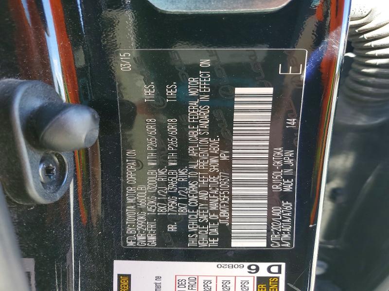 Продажа на аукционе авто 2015 Lexus Gx, vin: JTJBM7FX5F5109377, номер лота: 52697646