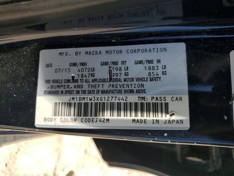 Aukcja sprzedaży 2016 Mazda 3, vin: JM1BM1W3XG1277442, numer aukcji: 55327556