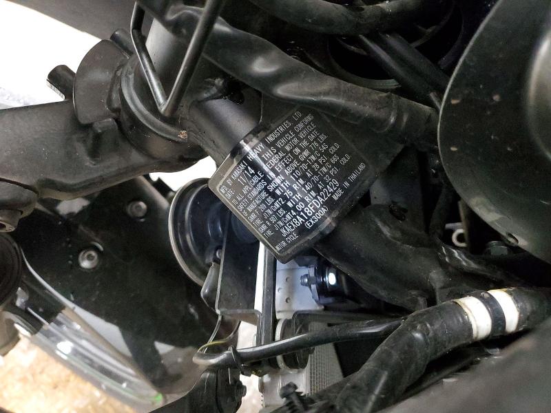 52393176 :رقم المزاد ، JKAEX8A18FDA22429 vin ، 2015 Kawasaki Ex300 مزاد بيع