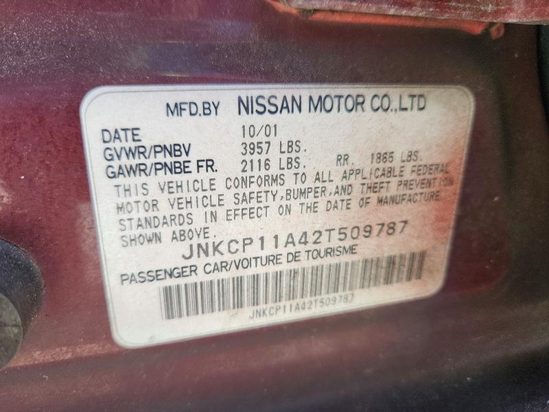 Продаж на аукціоні авто 2002 Infiniti G20, vin: JNKCP11A42T509787, номер лоту: 52776916