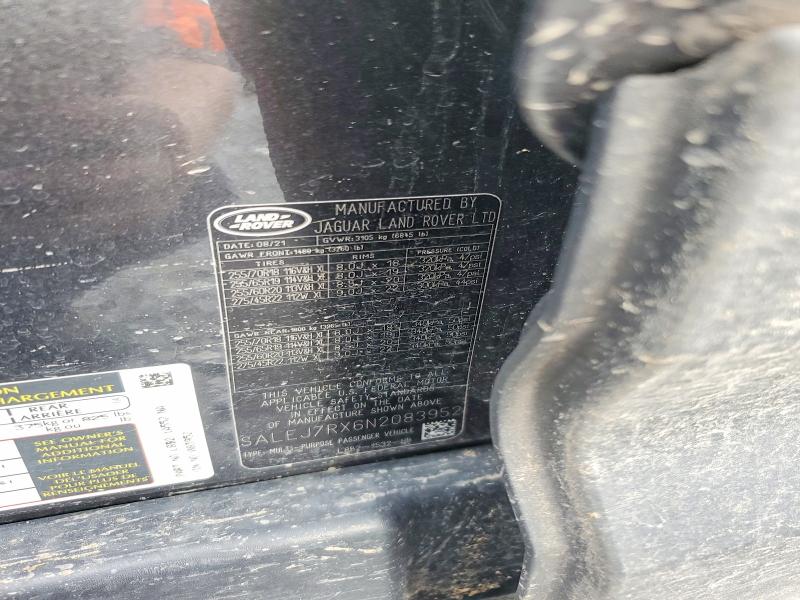 Aukcja sprzedaży 2022 Land Rover Defender, vin: SALEJ7RX6N2083952, numer aukcji: 53408956