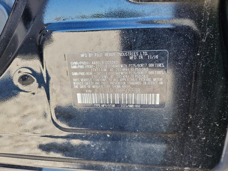 Aukcja sprzedaży 2017 Subaru Forester, vin: JF2SJAAC7HH505598, numer aukcji: 53370856