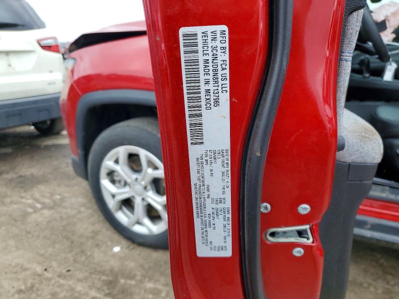 2024 Jeep Compass მანქანა იყიდება აუქციონზე, vin: 3C4NJDBN8RT137965, აუქციონის ნომერი: 53545146