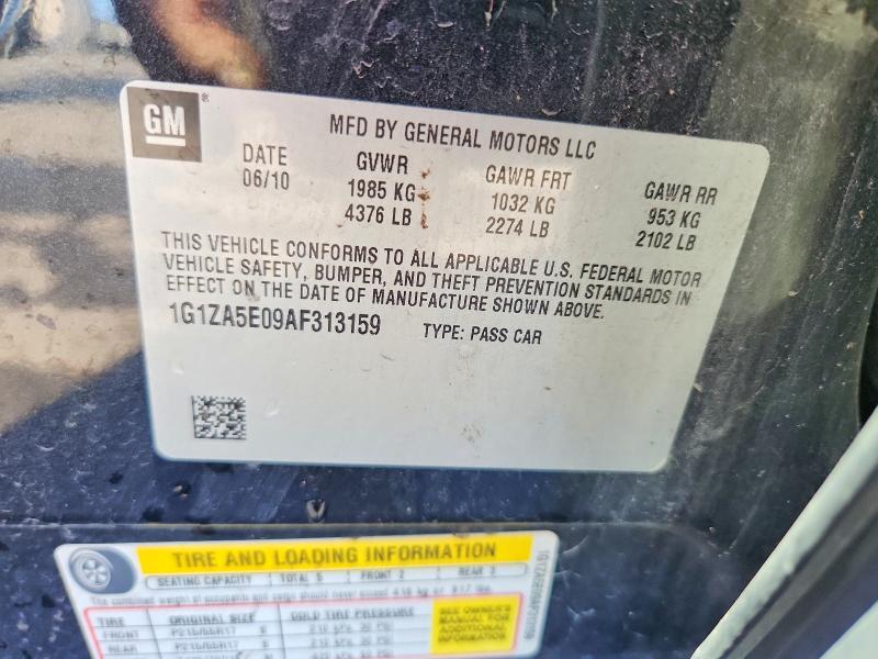 Продажа на аукционе авто 2010 Chevrolet Malibu, vin: 1G1ZA5E09AF313159, номер лота: 52902666