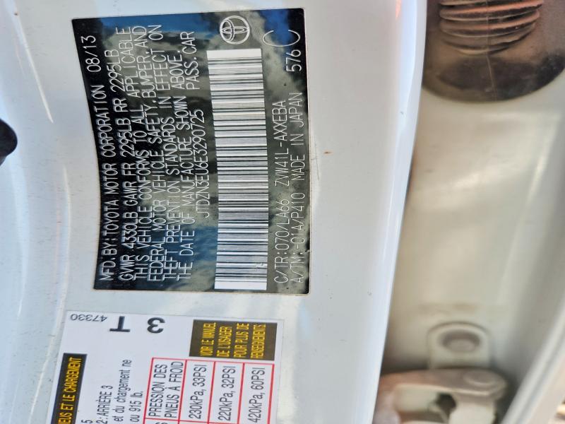 53510576 :رقم المزاد ، JTDZN3EU6E3290725 vin ، 2014 Toyota Prius V مزاد بيع